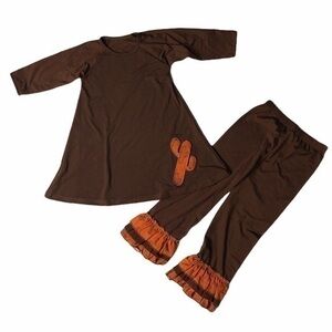 Girls size 8 Cactus Ruffle outfit